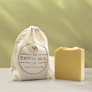 Curcuma & Camel Milk Soap 漫步金沙手工皂, 皂體&新麻布袋包裝