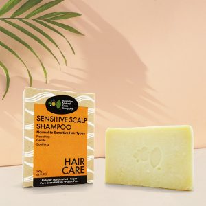 Australian Natural Soap Company 敏感頭皮舒緩洗髮皂 Sensitive Scalp Shampoo 包裝外盒&手工皂