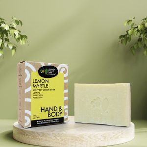 Australian Natural Soap Company 檸檬香桃木葉油手工皂 Lemon Myrtle Soap 包裝外盒&手工皂