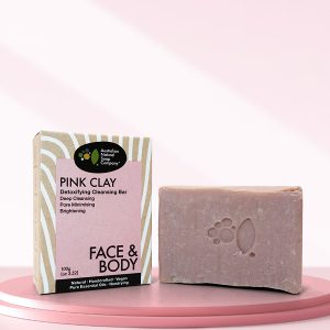 Australian Natural Soap Company 粉紅礦泥潔膚皂 Pink Clay Detoxifying Cleanser 包裝外盒&手工皂
