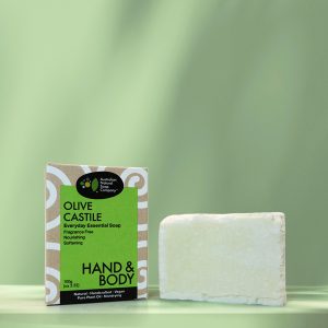 Australian Natural Soap Company 純橄欖油卡斯提亞皂 Olive Castile Soap 包裝外盒&手工皂