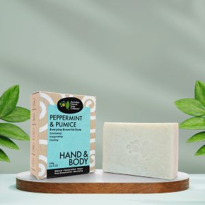 Australian Natural Soap Company 薄荷磨砂潔膚皂 Peppermint & Pumice Soap 包裝外盒&手工皂