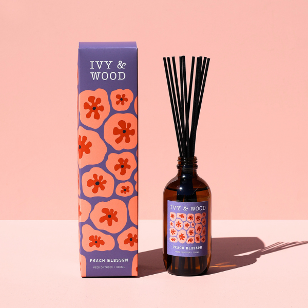 桃香拾光擴香瓶-1 桃香拾光擴香瓶-外盒&產品