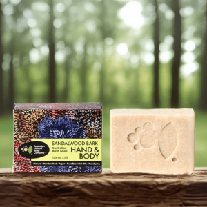 Australian Natural Soap Company 檀香舒膚皂 Sandalwood Bark Soap 包裝外盒&手工皂