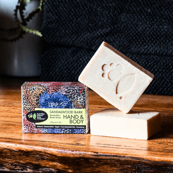 Australian Natural Soap Company 檀香舒膚皂 Sandalwood Bark Soap 包裝外盒&手工皂