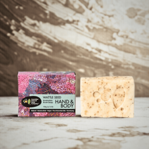 Australian Natural Soap Company 金籽沁潤皂 Wattle Seed Soap 包裝外盒&手工皂