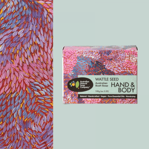 Australian Natural Soap Company 金籽沁潤皂 Wattle Seed Soap 包裝外盒