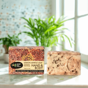 Australian Natural Soap Company 香檬守護皂 Lemon Myrtle Leaf Soap 包裝外盒&手工皂