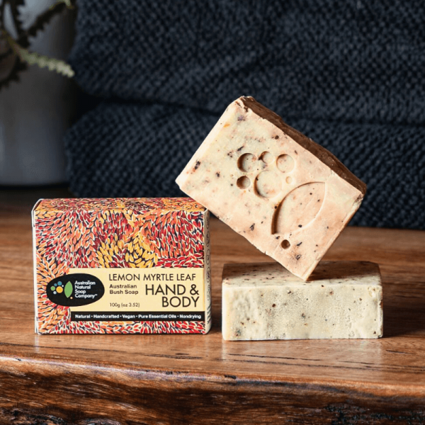 Australian Natural Soap Company 香檬守護皂 Lemon Myrtle Leaf Soap 包裝外盒&手工皂