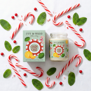【IVY&WOOD】聖誕香氛蠟燭-拐杖糖