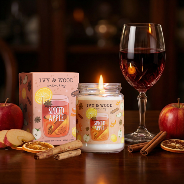 聖誕蠟燭-5 【IVY&WOOD】聖誕香氛蠟燭-香料蘋果