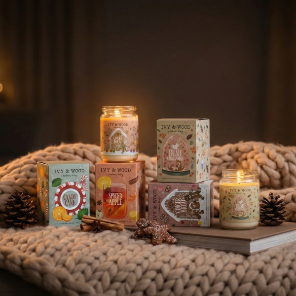 聖誕蠟燭-8 【IVY&WOOD】聖誕香氛蠟燭-四種香味全系列
