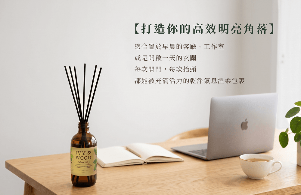 打造你的高效明亮角落，適合置於早晨的客廳、工作室或是開啟一天的玄關，每次開門抬頭都被乾淨氣息溫柔包裹